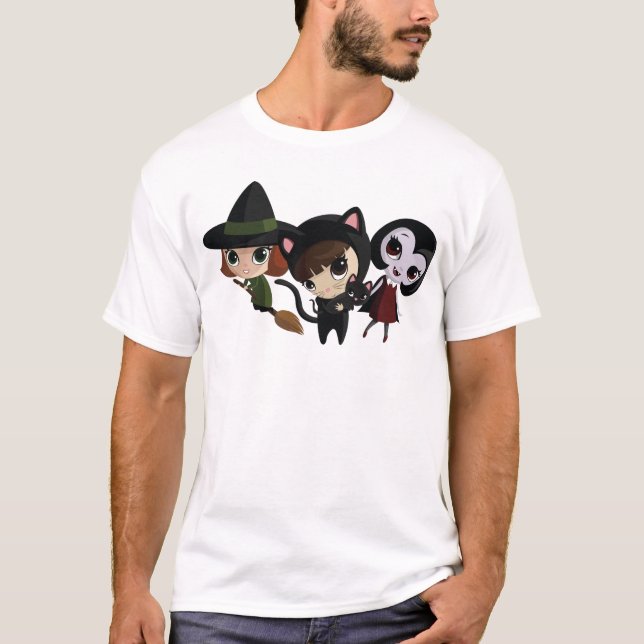 Halloween-Mädchen T-Shirt (Vorderseite)