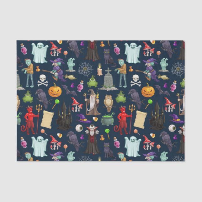 Halloween Madness Seidenpapier (Vorderseite)