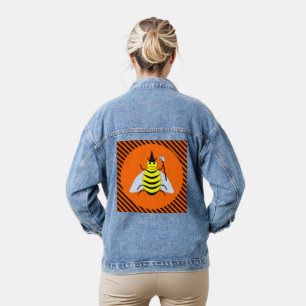 Halloween Magic Bee Witch Orange et Black Stripes