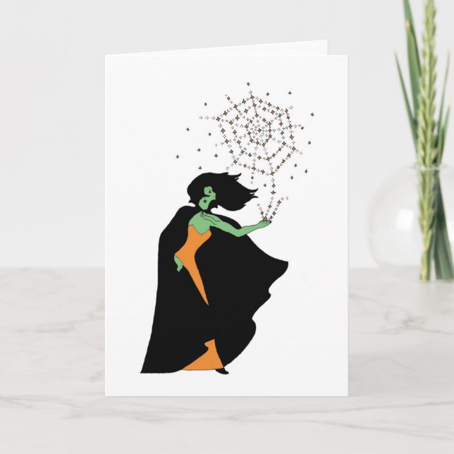 Halloween-Magie Karte (Vorderseite)