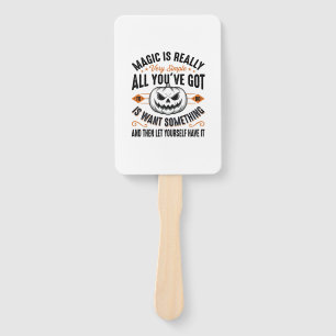 Halloween-Magie-Kürbis-Vintage-Vector-Shirt-Design Fächer