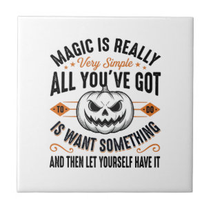 Halloween-Magie-Kürbis-Vintage-Vector-Shirt-Design Fliese