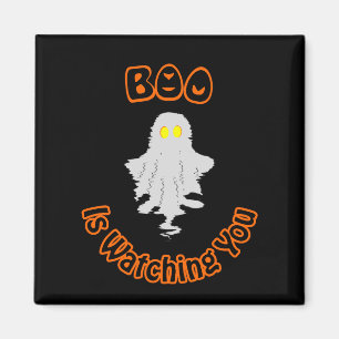 Halloween Magnet   Boo beobachtet dich