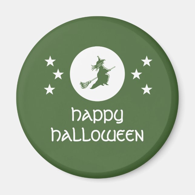 Halloween Magnet, grün Magnet (Vorne)