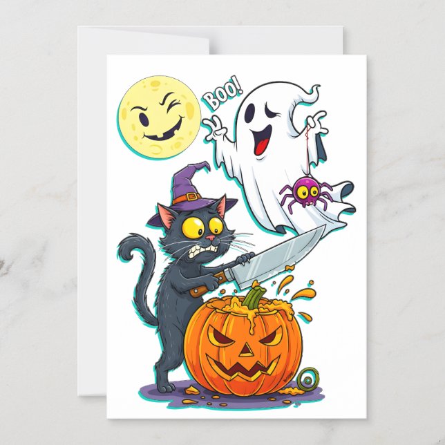 halloween magneteinladung (Vorderseite)