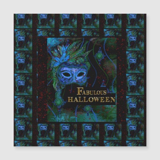 Halloween  magnetkarte (Vorderseite)