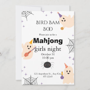 Halloween Mahjong Einladung