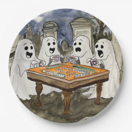 Halloween Mahjong Ghosts Pappteller