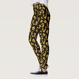 Halloween-Maismuster Leggings