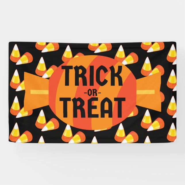 Halloween-Maistrick oder -Behandlung Banner (Horizontal)