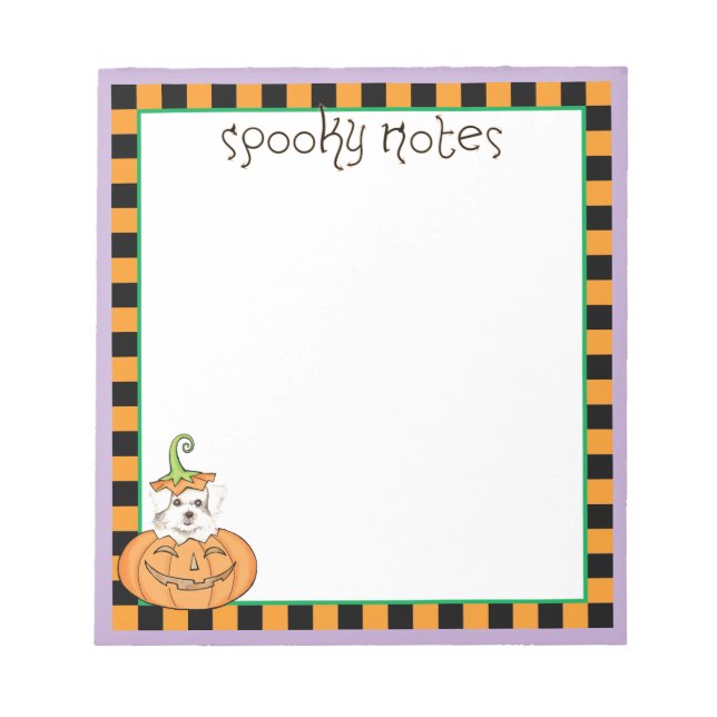 Halloween Malteser Notepad Notizblock (Vorderseite)