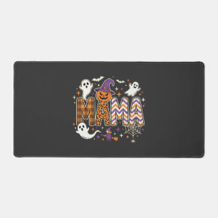 Halloween Mama Geister Hexe und Kürbis Grafik Schreibtischunterlage