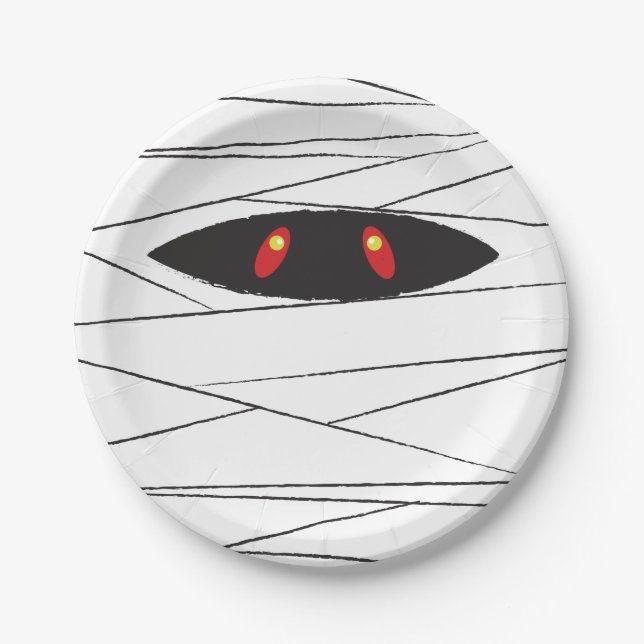 Halloween-Mama Pappteller (Vorderseite)