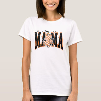 Halloween "MAMA" T - Shirt - Niedlicher Geist & Fl