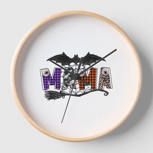 Halloween Mama Uhr (Vorderseite)