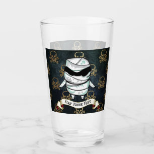 Halloween   Maman   Crânes   Personnalisé   Verre