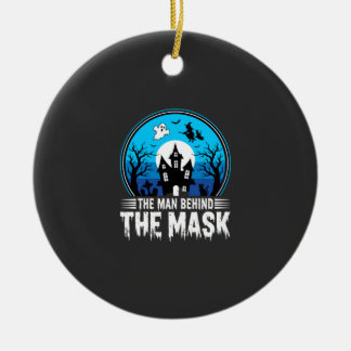 Halloween Mann hinter der Maske Spukhaus Keramik Ornament