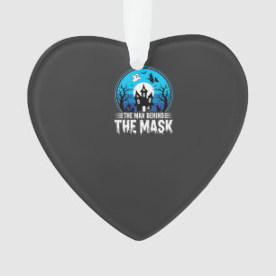 Halloween-Mann hinter der Maske Spukhaus Ornament