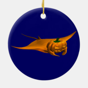 Halloween Manta Ray Keramik Ornament