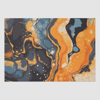 Halloween-Marmor-Wasserfarben-Swirl 14 Seidenpapier