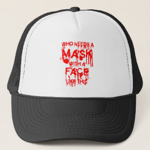 Halloween-Maske Truckerkappe