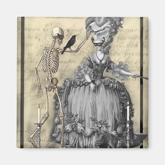 Halloween-Maskenball Magnet (Vorne)