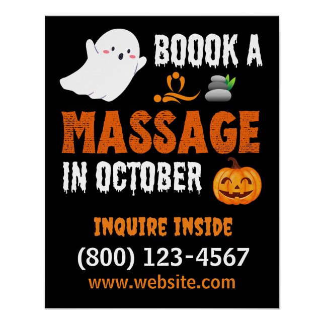 Halloween Massage Special Poster (Vorderseite)