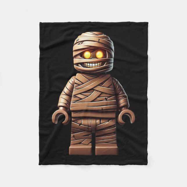 Halloween Master Builder Mummy Kids Gebäude Block Fleecedecke (Vorderseite)