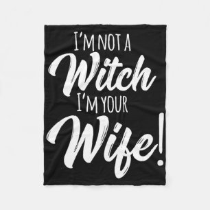 Halloween Matching Women Fun Ich bin keine Hexe, d Fleecedecke