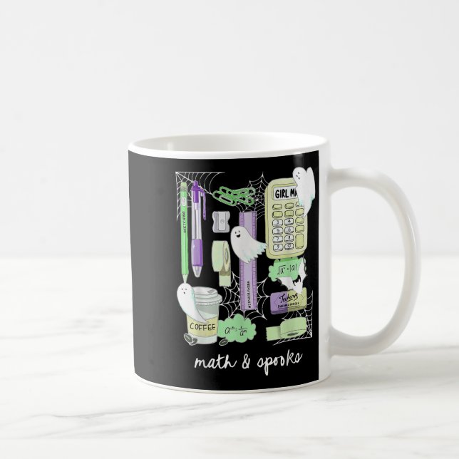 Halloween Math Teacher Ghosts Trig Or Treat Studen Kaffeetasse (Rechts)