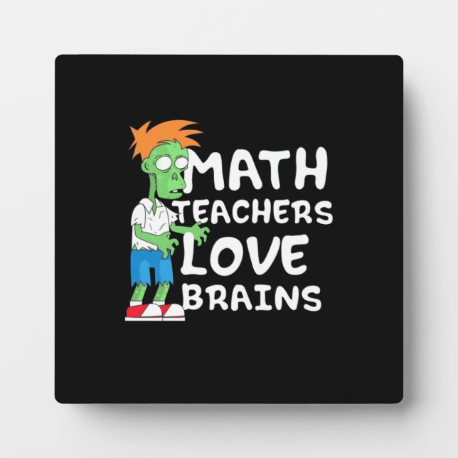 Halloween-Mathe-Liebe Fotoplatte (Vorderseite)