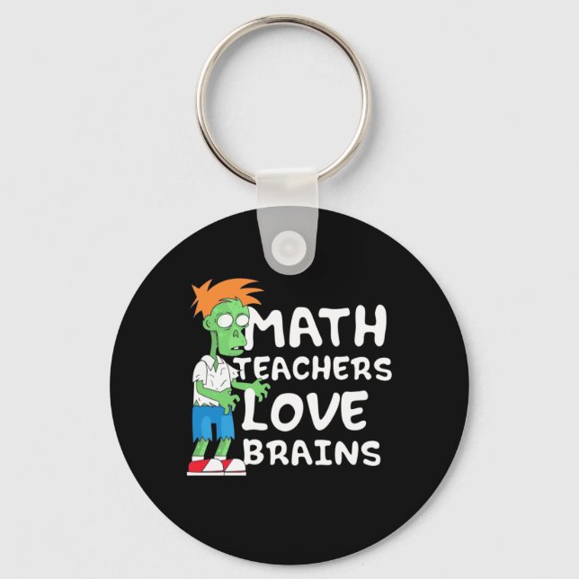 Halloween-Mathe-Liebe Schlüsselanhänger (Vorderseite)