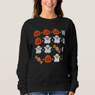 Halloween-Mathelehrer-Kürbis-Gruselkostüm Sweatshirt