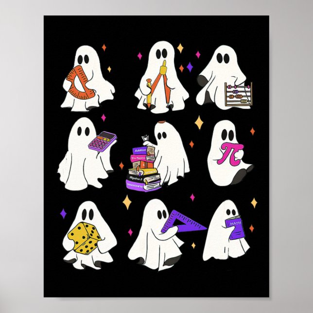 Halloween Mathelehrer Poster (Vorne)
