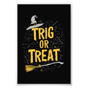 Halloween Mathematik Lehrer Trig oder Leckerei Sch Fotodruck
