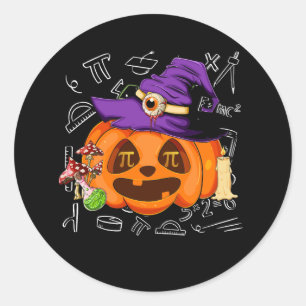 Halloween Mathematiker Pumpkin Pie Pi Mathematik Runder Aufkleber