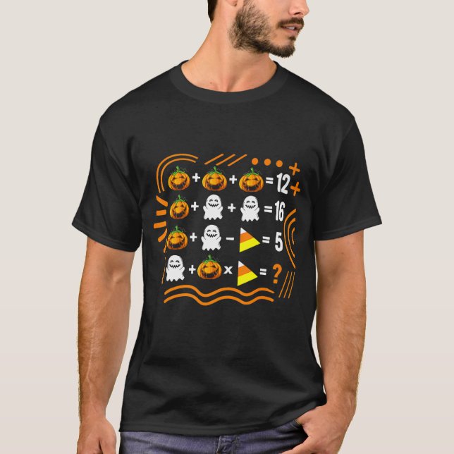 Halloween Mathematiklehrer Kernorden der Oper T-Shirt (Vorderseite)