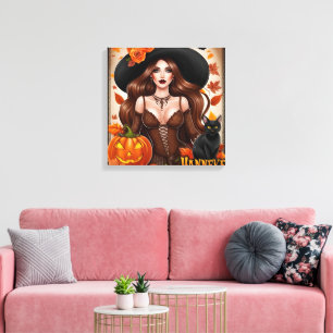 Halloween Mauer verzaubern Kunst - Autumnal Leinwanddruck