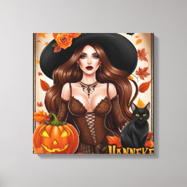 Halloween Mauer verzaubern Kunst - Autumnal Leinwanddruck