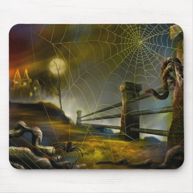 Halloween-Mauspad/Spuk Szene Mousepad (Vorne)