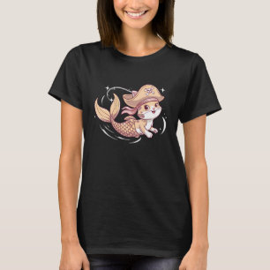 Halloween Meerjungfrau Pirat Katze Süße Männer Fra T-Shirt