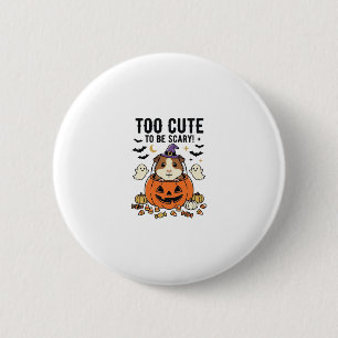 Halloween Meerschweinchen zu süß um gruselig zu se Button