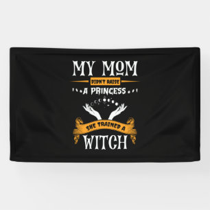 Halloween Meine Mama hat eine Hexe zum Geburtstag Banner