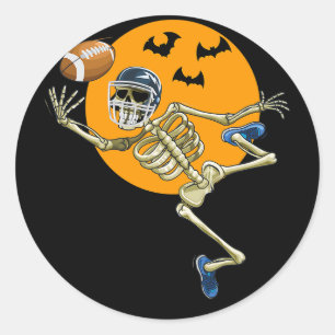 Halloween Men Boys Foot Runder Aufkleber
