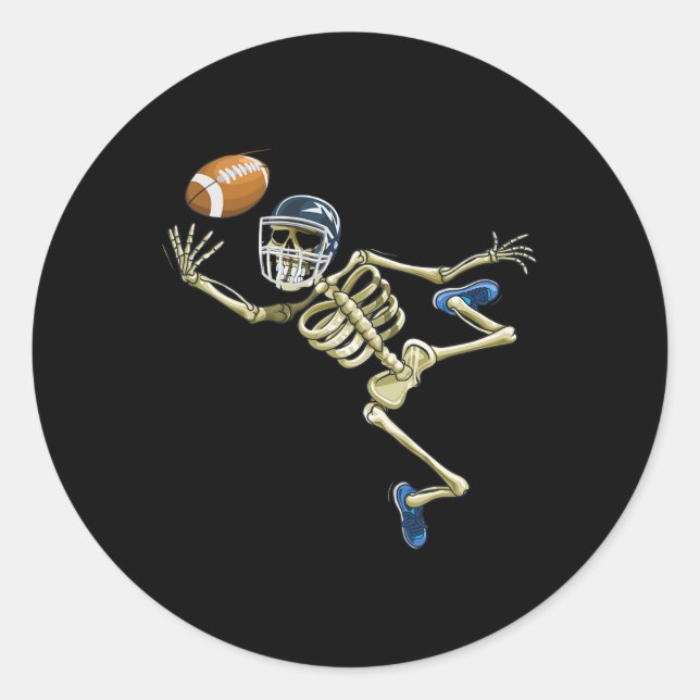 Halloween Men Boys Foot Runder Aufkleber (Vorderseite)