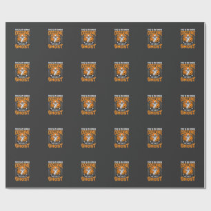 Halloween-Mensch-Kostüm-Geist-Skelett-Grafik Geschenkpapier