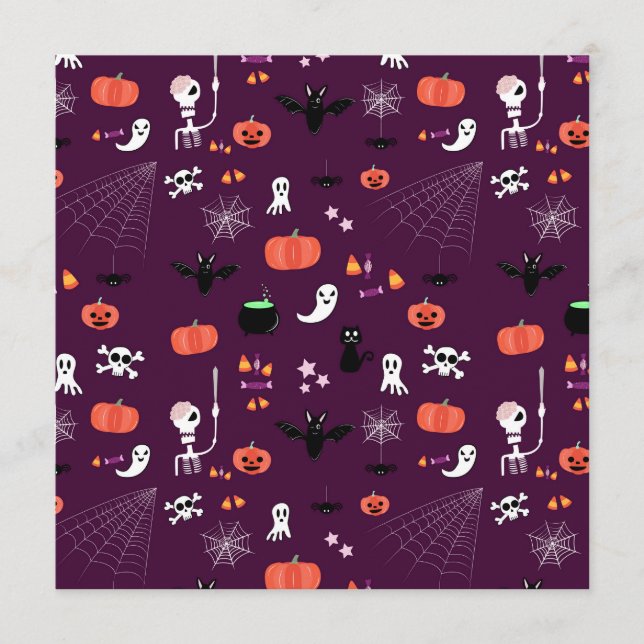 Halloween Menükarte (Vorderseite)