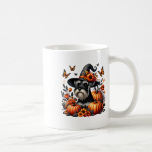 Halloween Miniature Schnauzer Dog Pumpkin Herbst F Kaffeetasse
