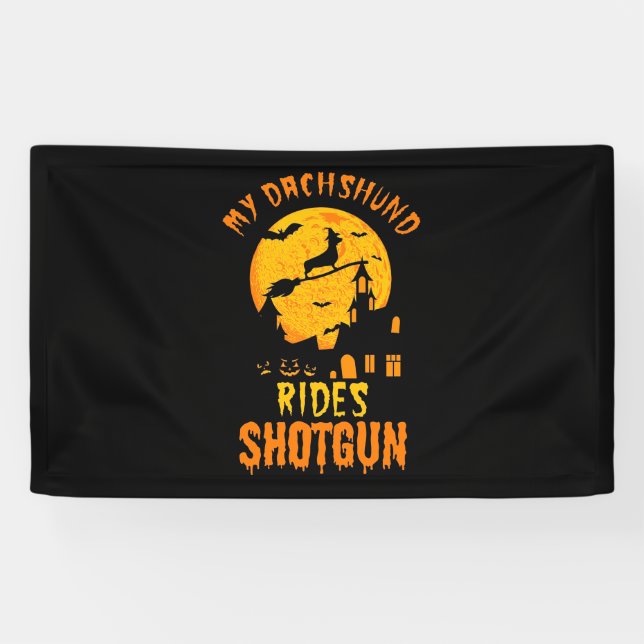 Halloween mit meiner Dackel Banner (Horizontal)