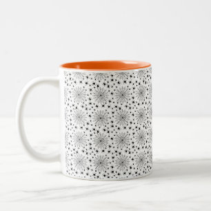 Halloween mit Spinnen Zweifarbige Tasse